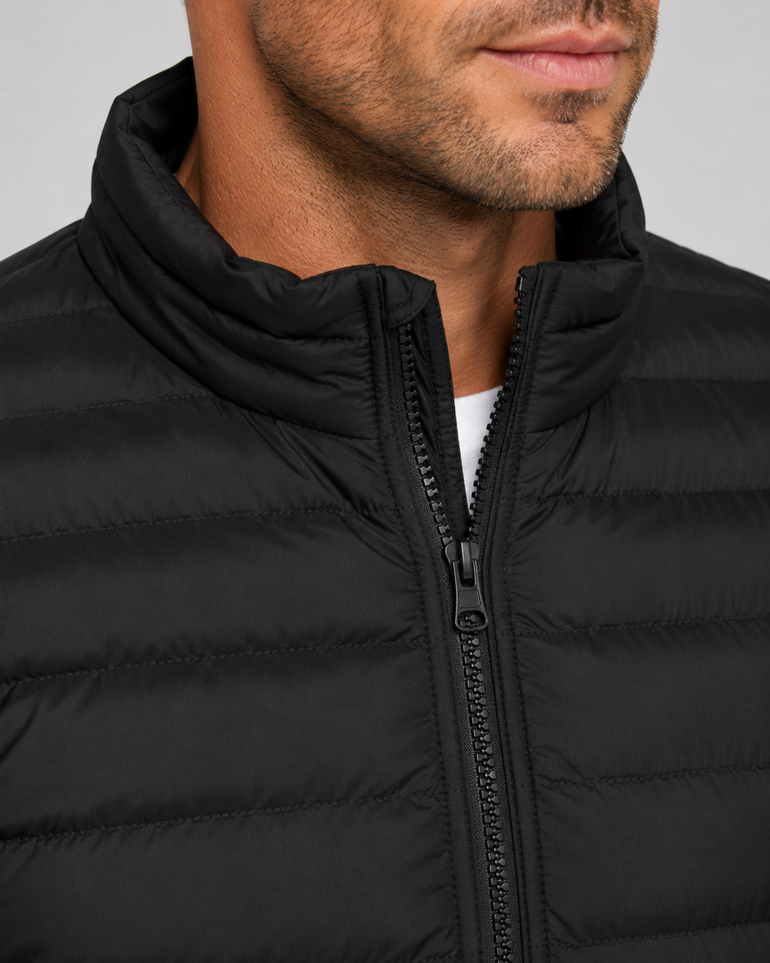Veste Légère à Col Montant