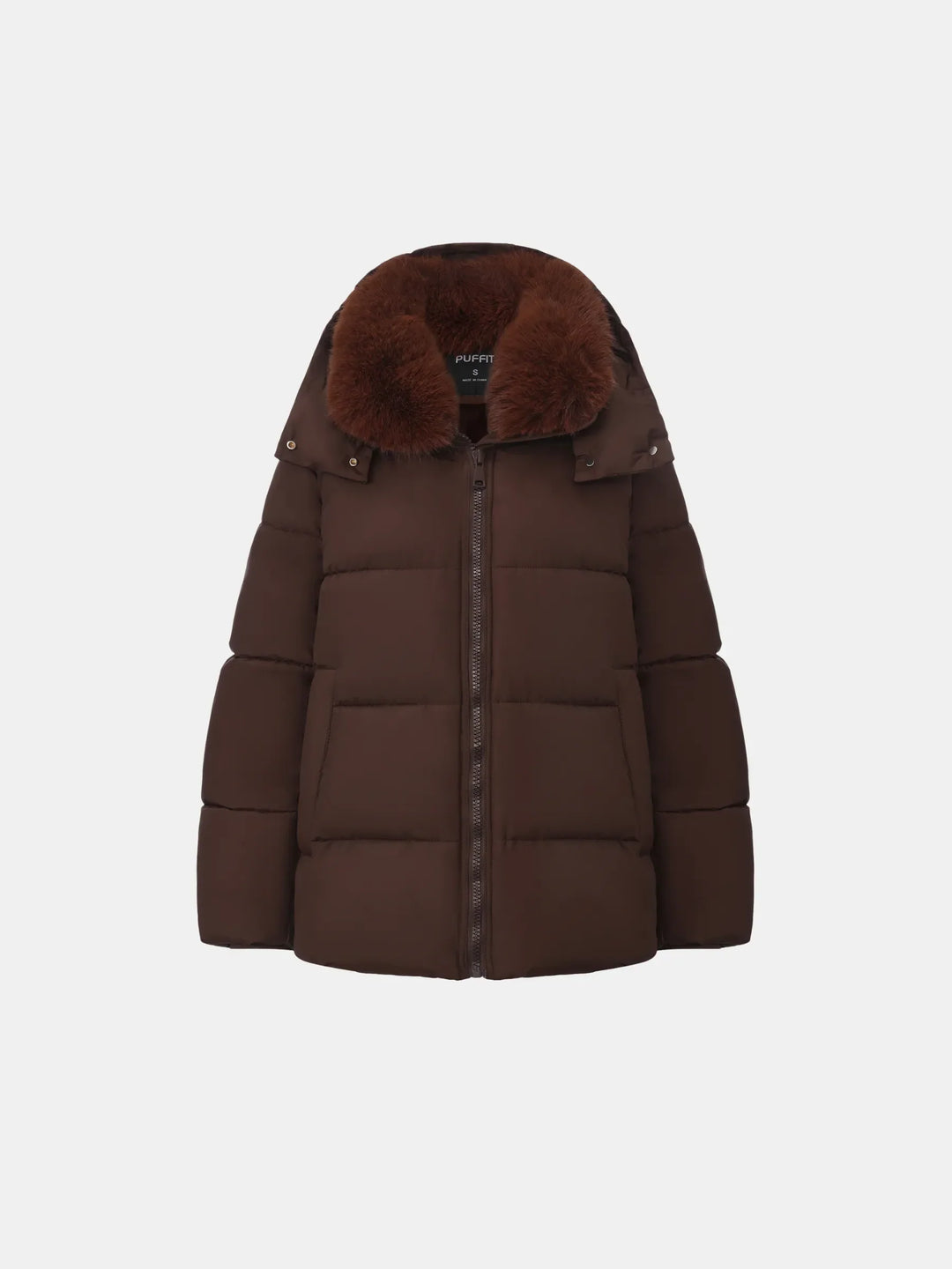 Veste Matelassée à Col Amovible