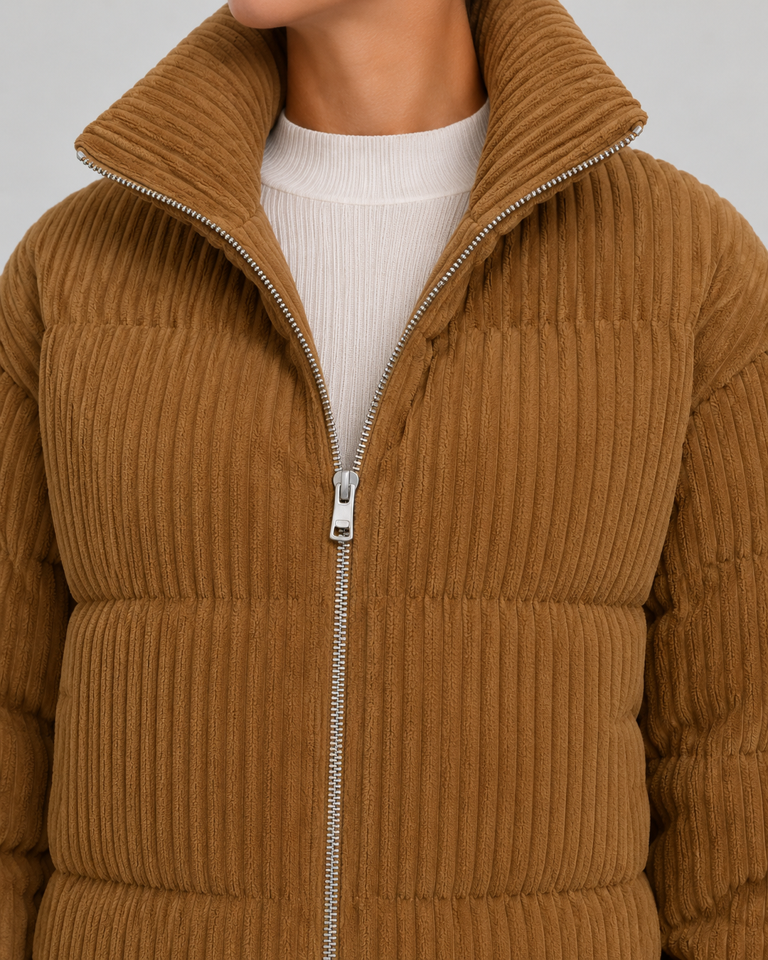 Veste Matelassée à Col Cheminée