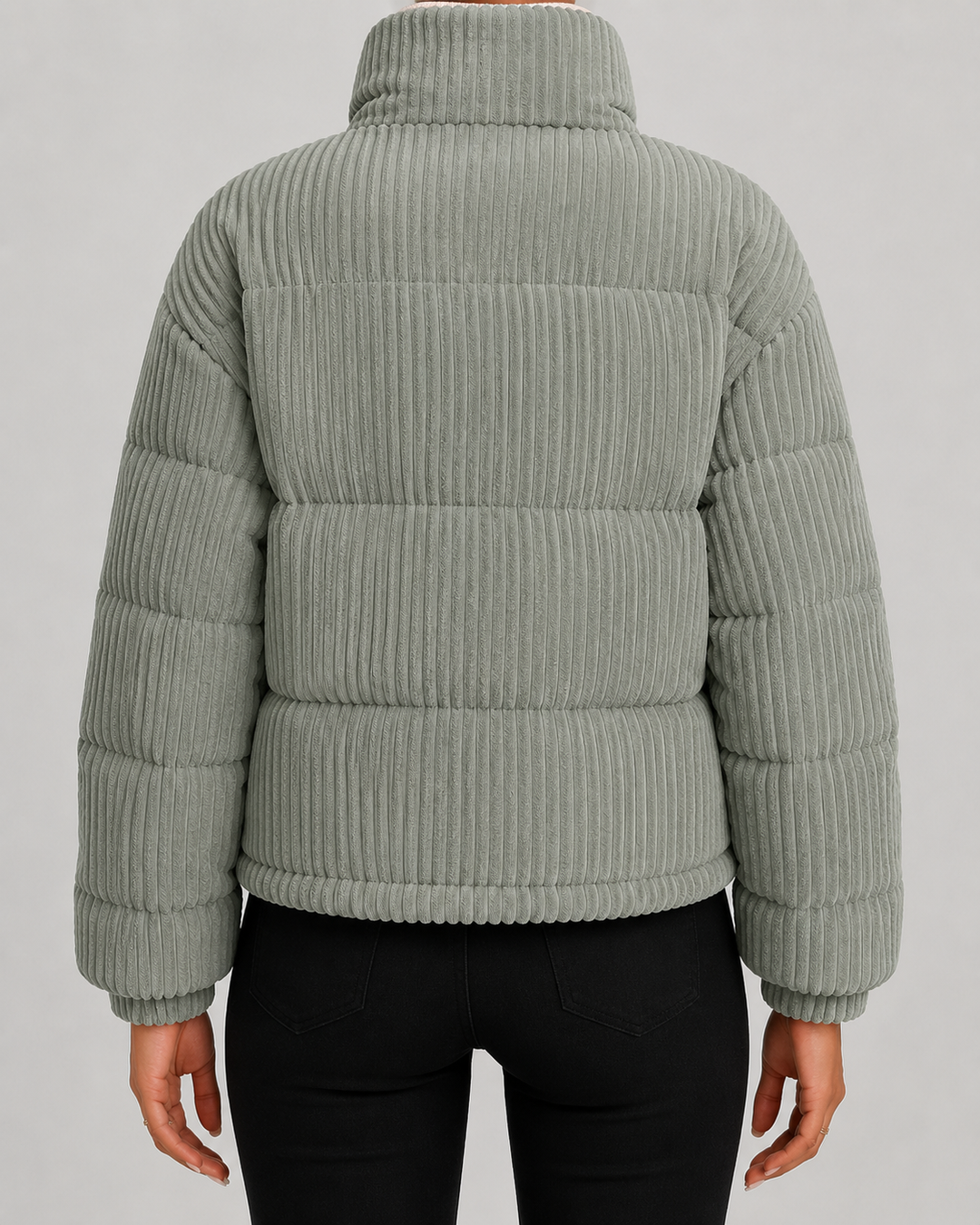 Veste Matelassée à Col Cheminée