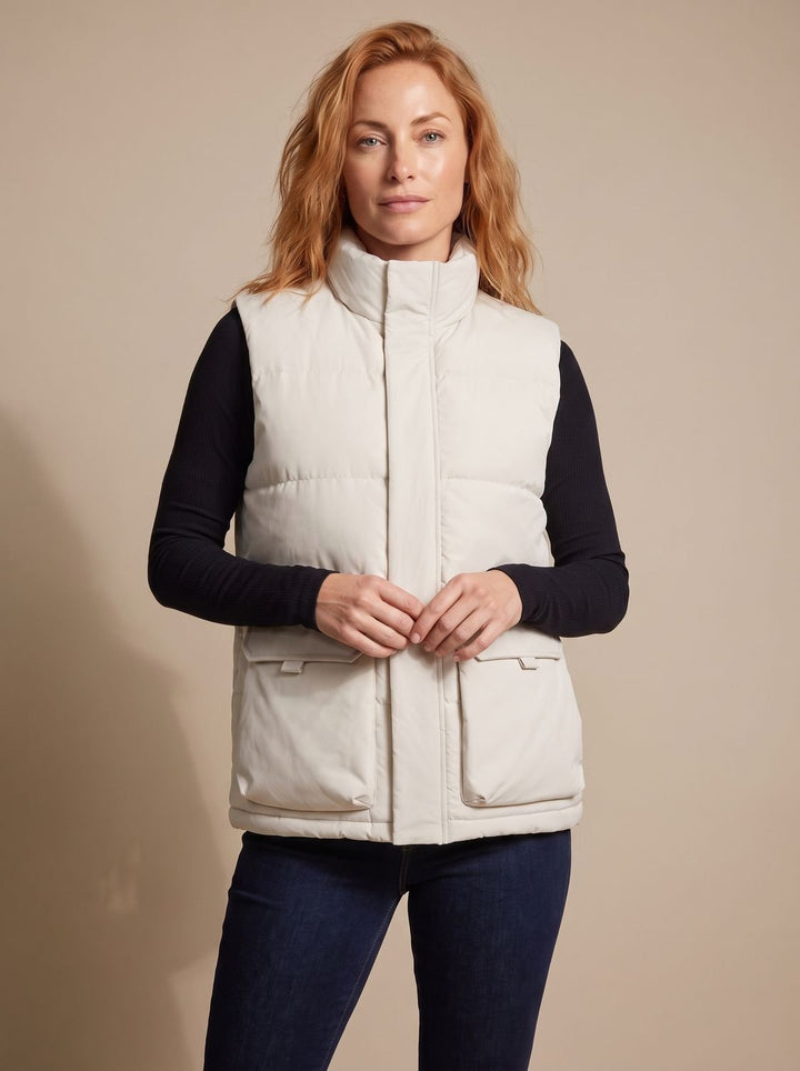 Veste Matelassée à Col Montant