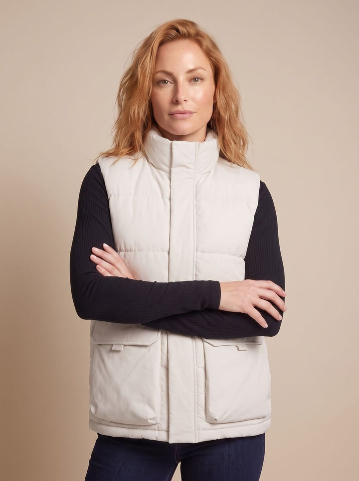 Veste Matelassée à Col Montant