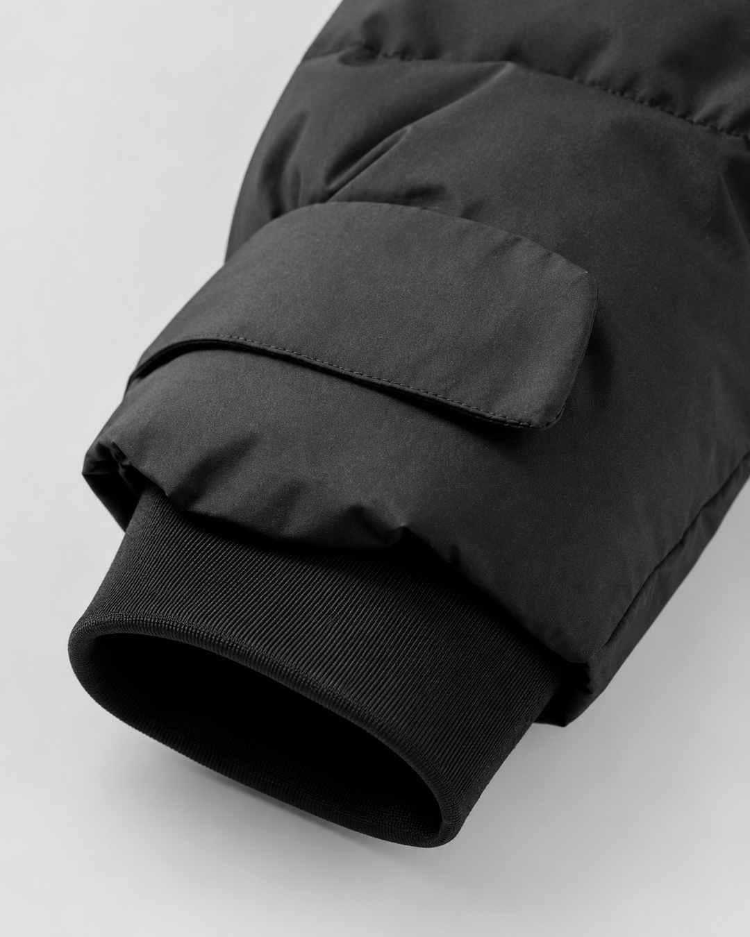 Veste Matelassée Ceinturée Noire