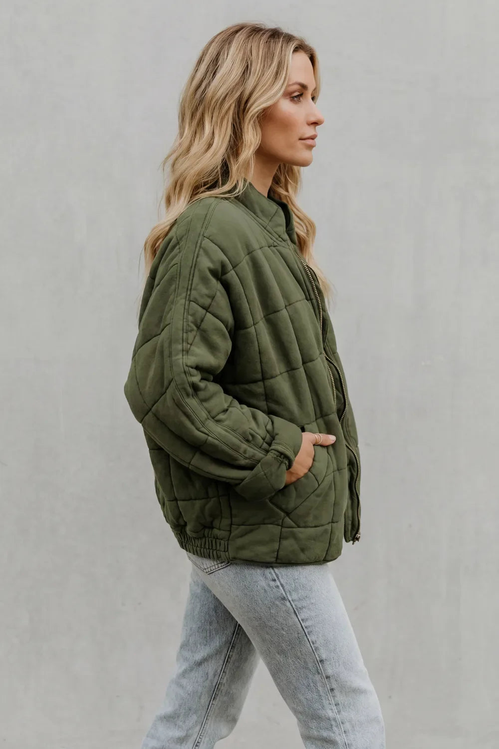 Veste Matelassée Col Rond