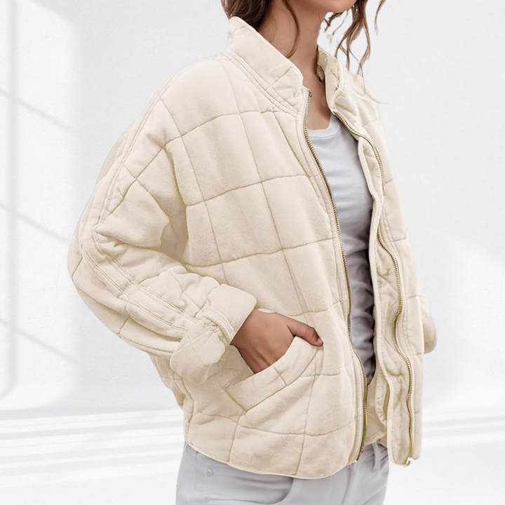 Veste matelassée coupe confort – Crème