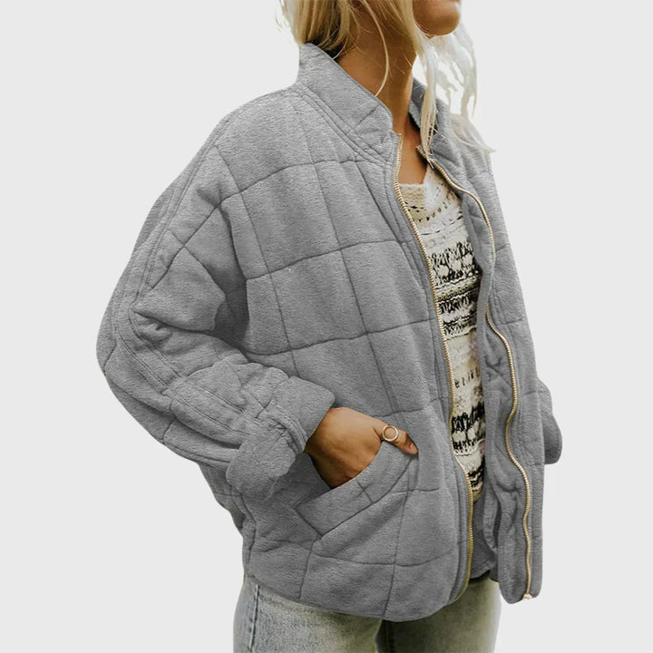Veste matelassée coupe confort – Gris