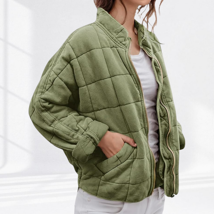 Veste matelassée coupe confort – Vert Sauge
