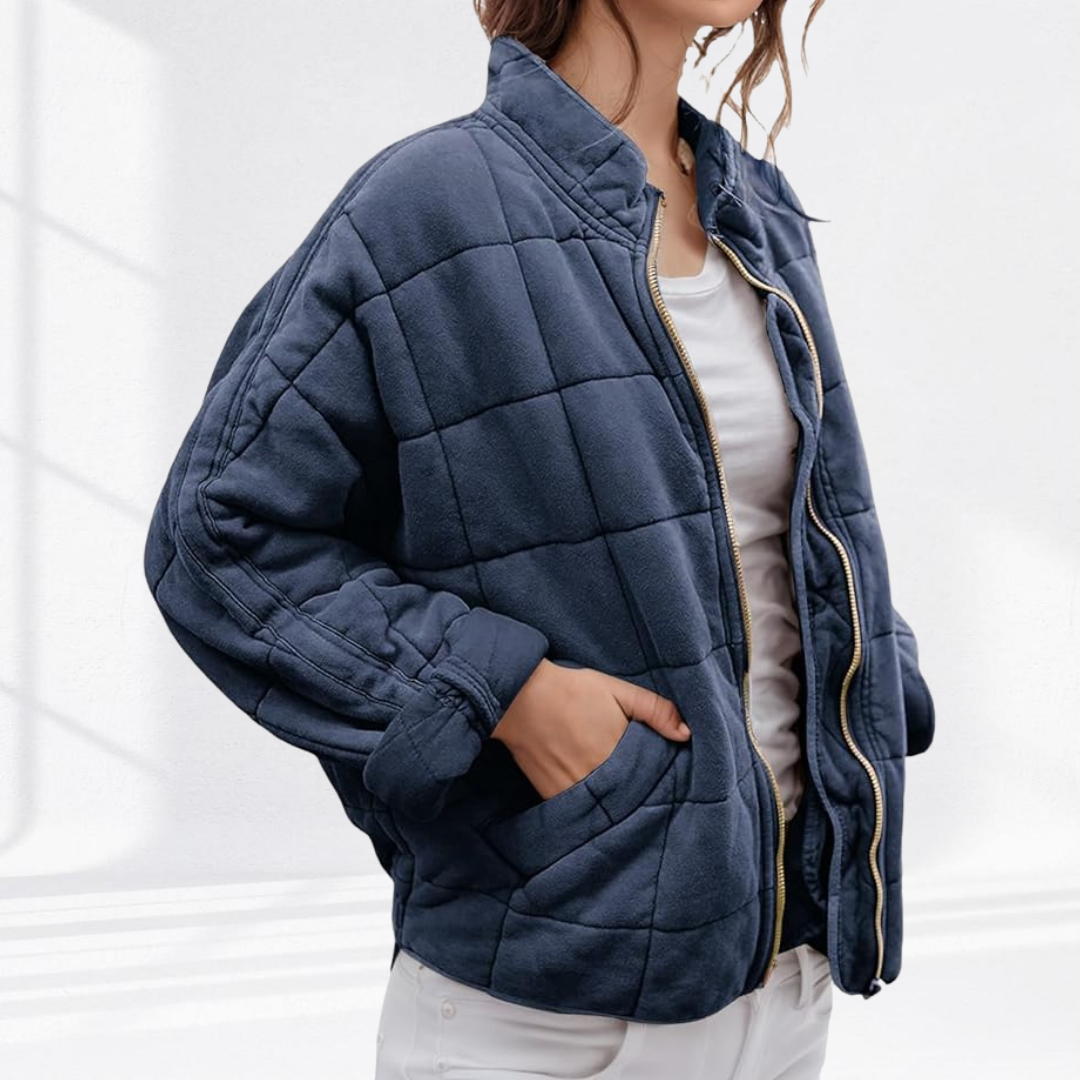 Veste matelassée coupe confort – Bleu Marine