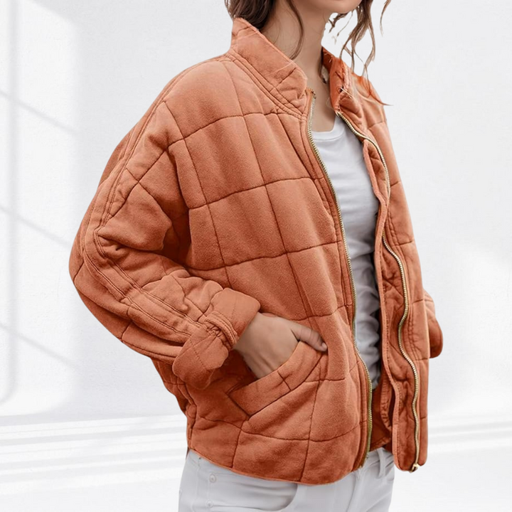 Veste matelassée coupe confort – Pêche