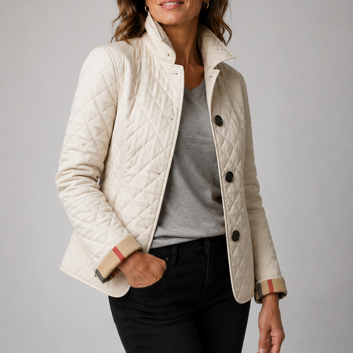 Veste Matelassée Élégante – Beige