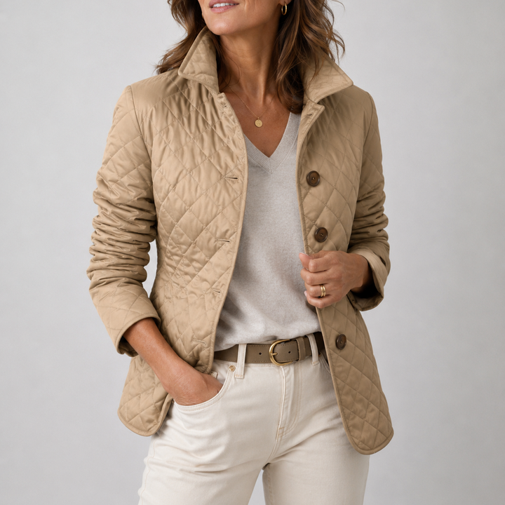 Veste Matelassée Élégante – Kaki