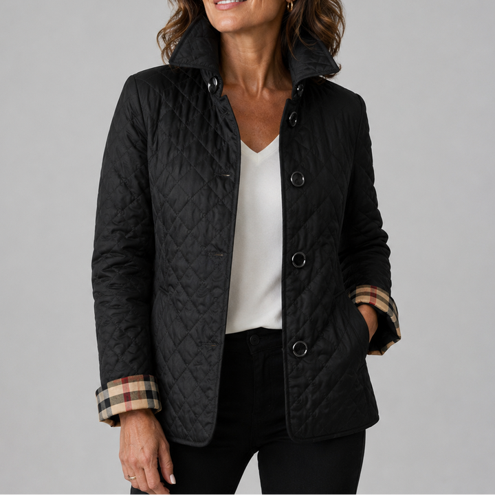 Veste Matelassée Élégante – Noir
