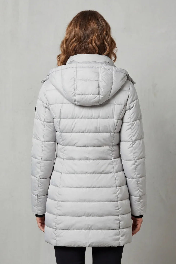 Veste Matelassée Mi-longue à Capuche