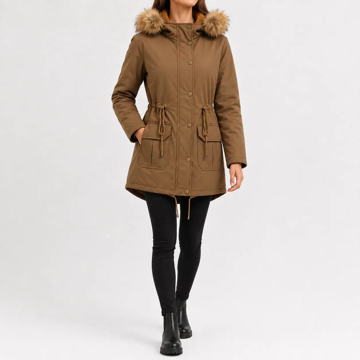Veste Parka à Taille Ajustable