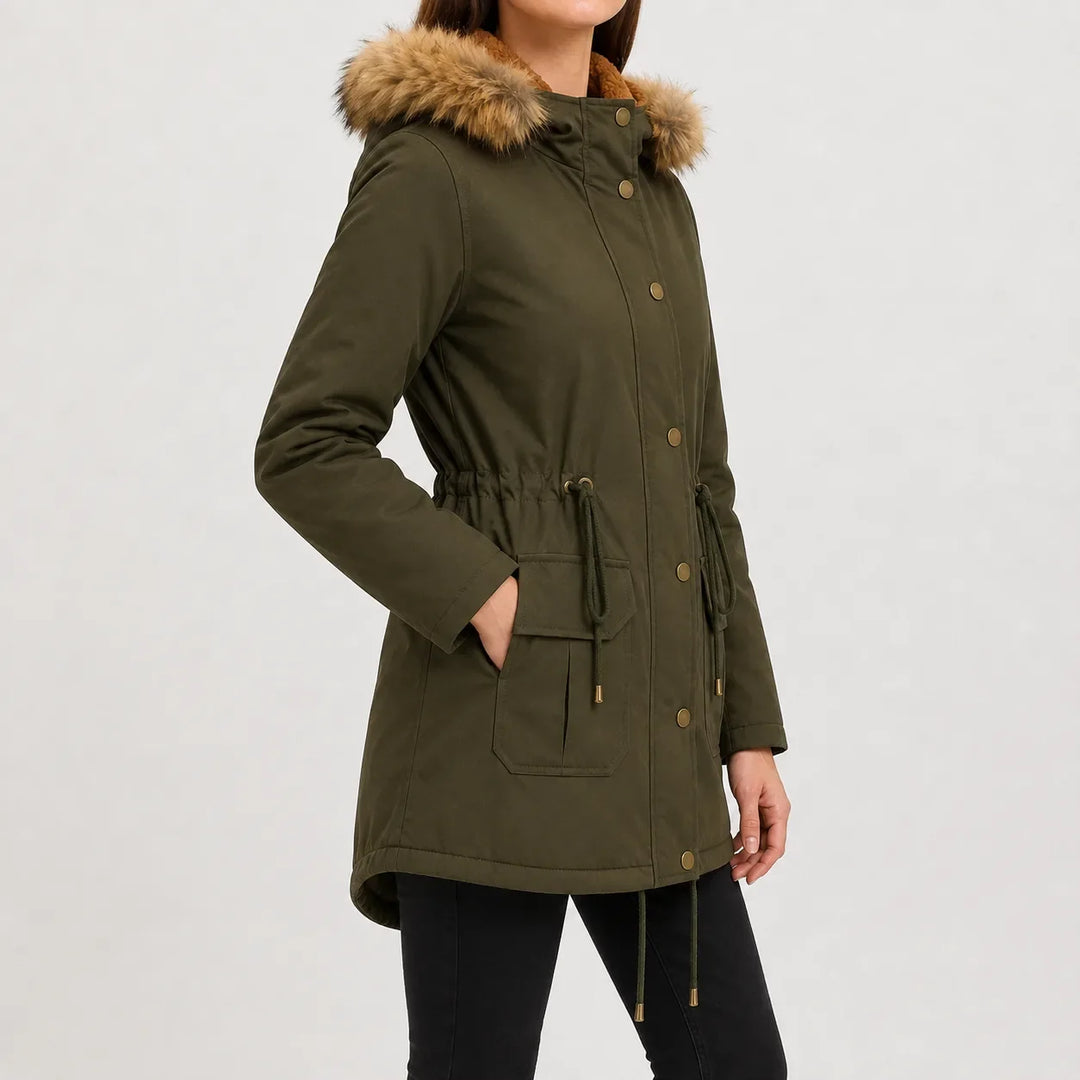 Veste Parka à Taille Ajustable