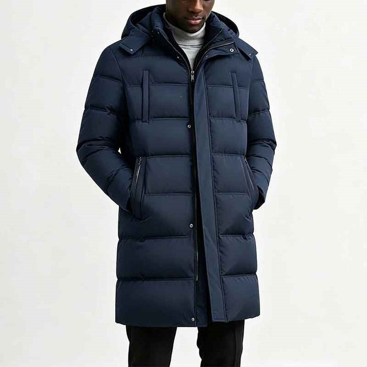 Veste Parka Longue pour Homme – Bleu