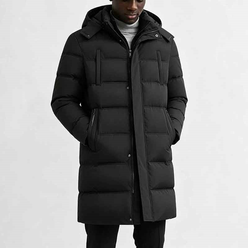 Veste Parka Longue pour Homme – Noir