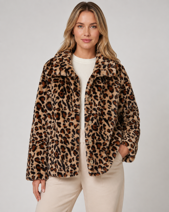 Veste Réversible Imprimé Léopard