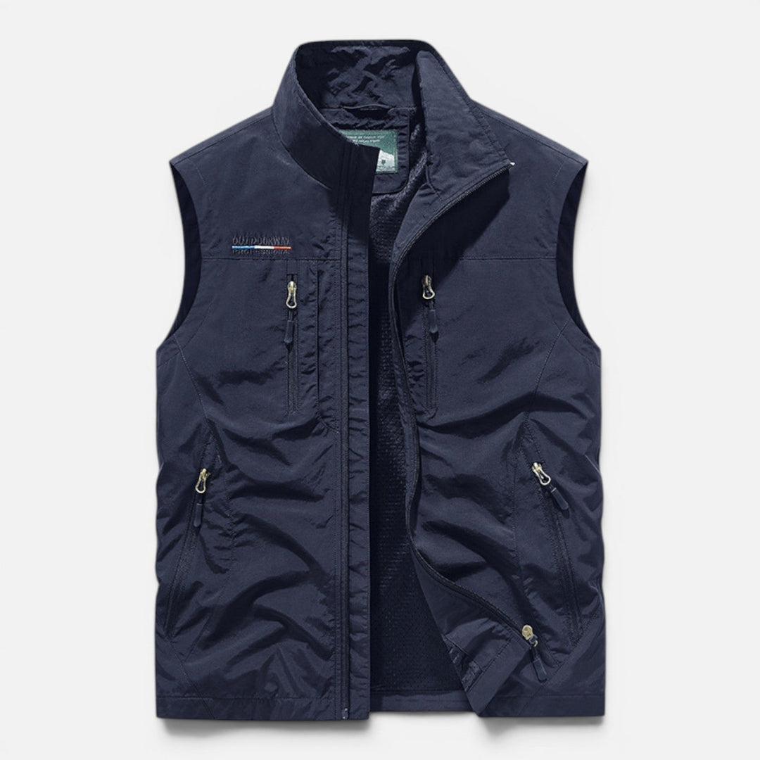 Veste sans Manches Multi-poches – Bleu Marine