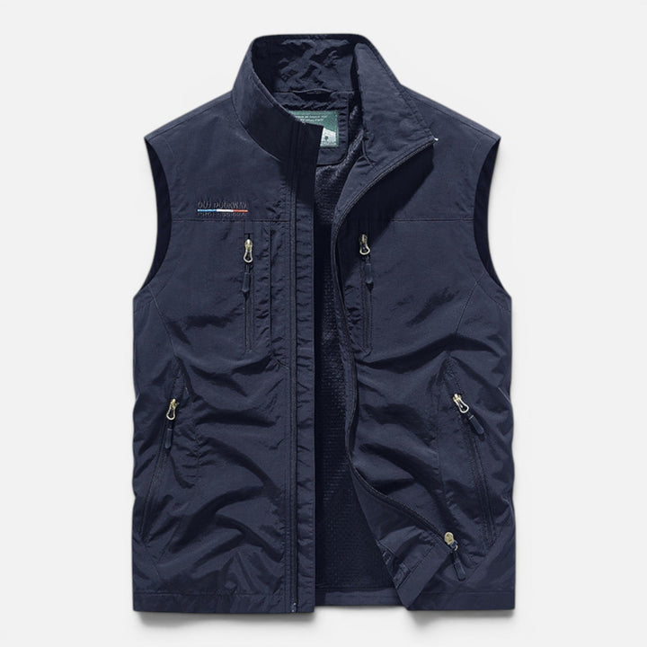 Veste sans Manches Multi-poches – Bleu Marine