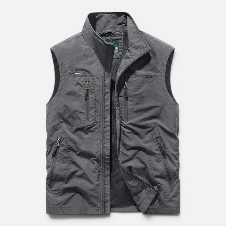 Veste sans Manches Multi-poches – Gris