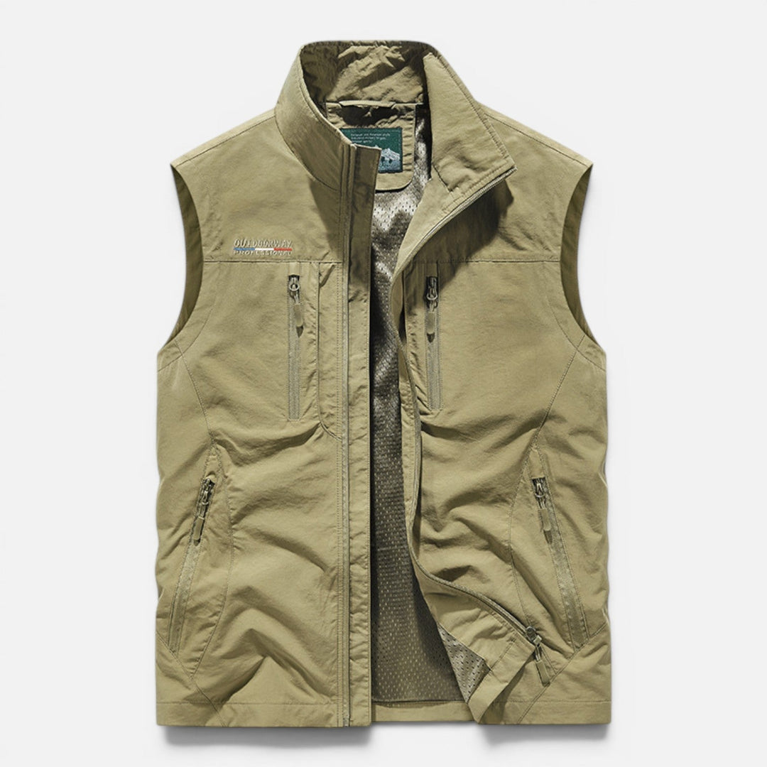 Veste sans Manches Multi-poches – Kaki