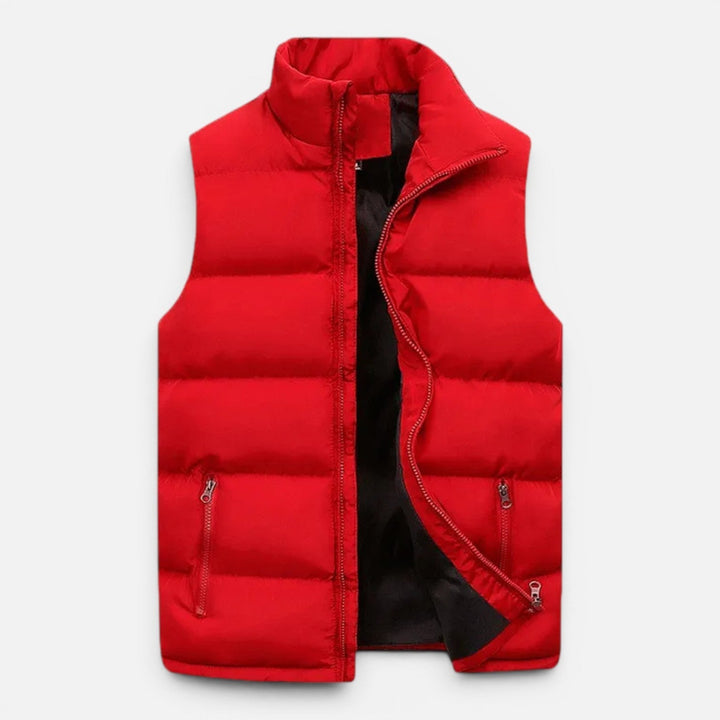 Veste sans Manches Légère – Rouge