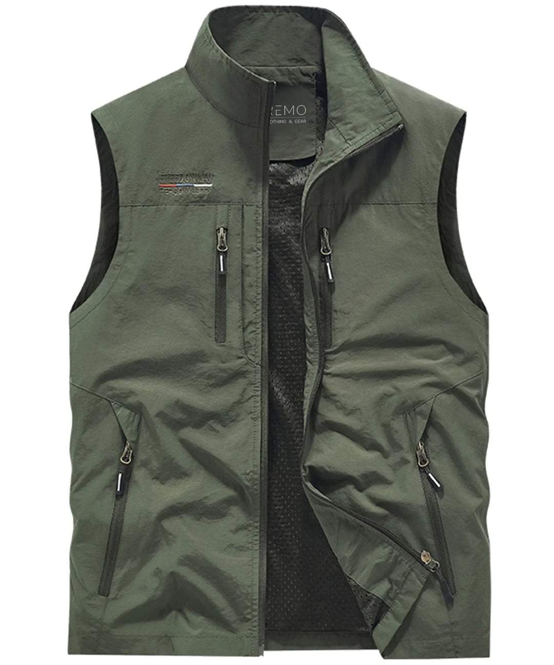 Veste sans Manches Pratique – Vert Militaire