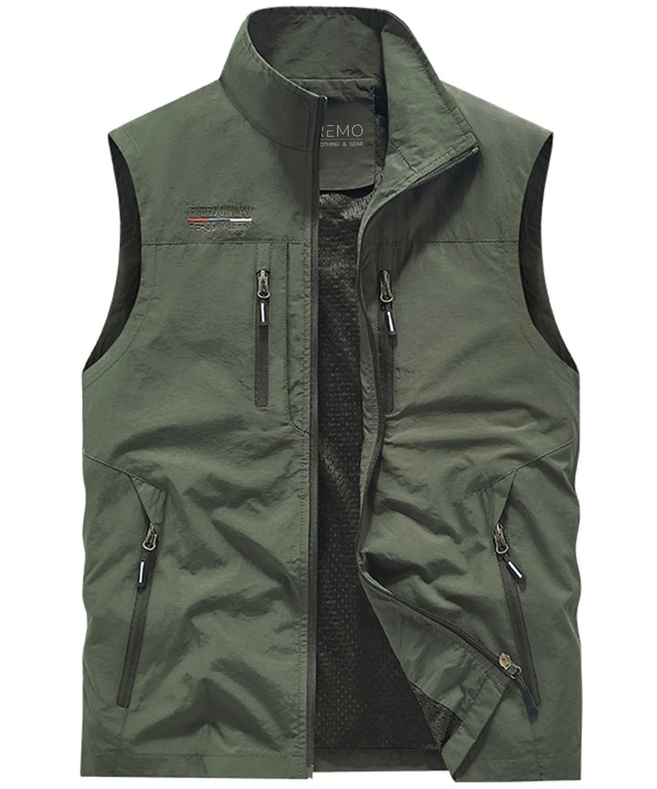 Veste sans Manches Pratique – Vert Militaire