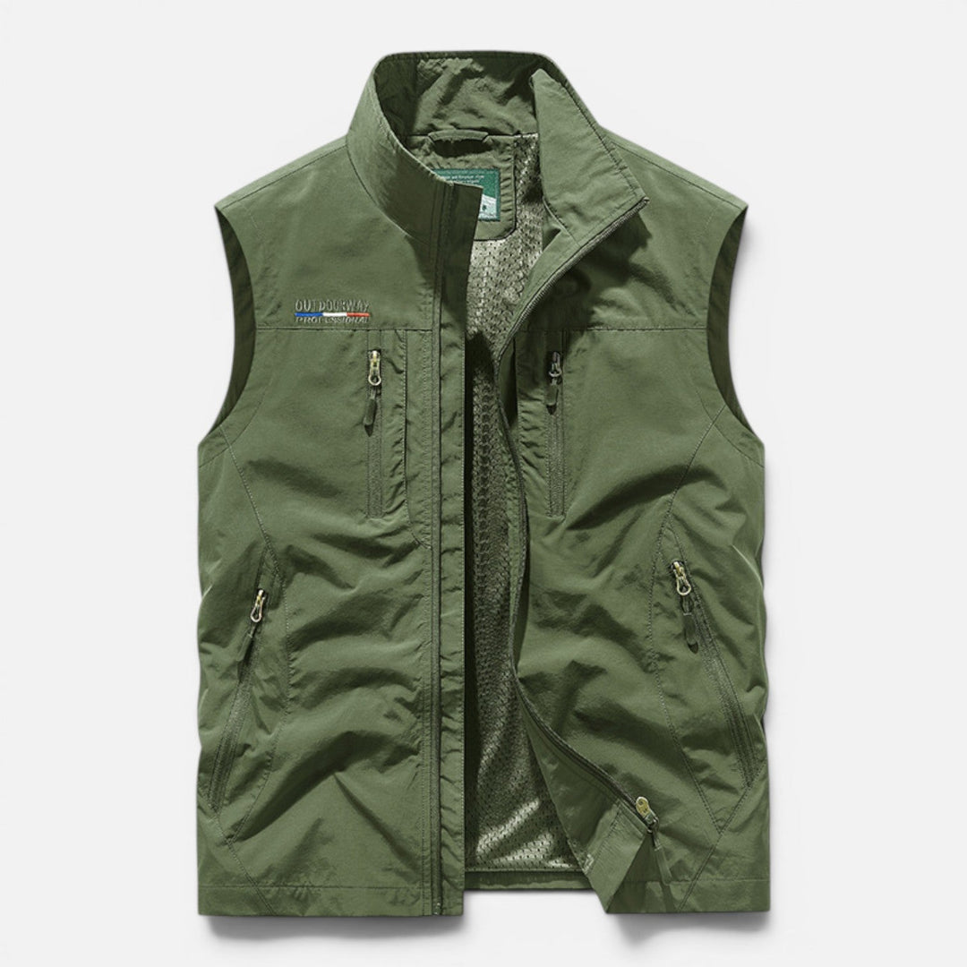 Veste sans Manches Multi-poches – Vert