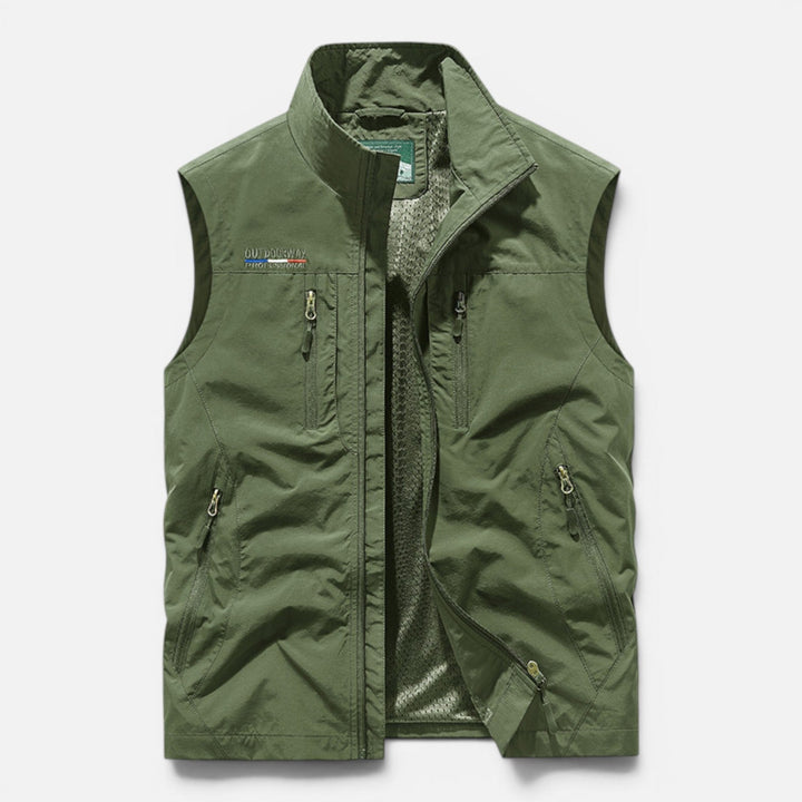 Veste sans Manches Multi-poches – Vert
