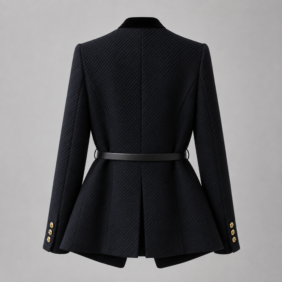 Veste structurée à col officier