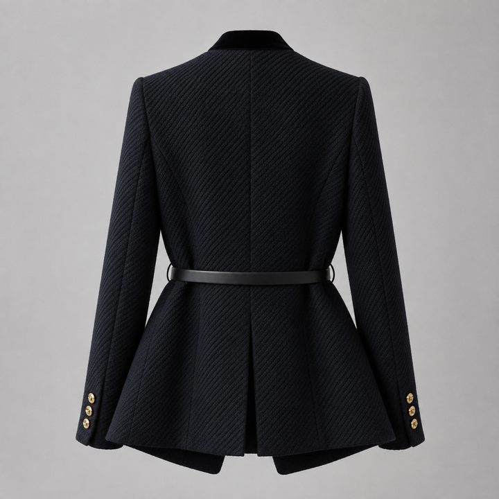 Veste structurée à col officier