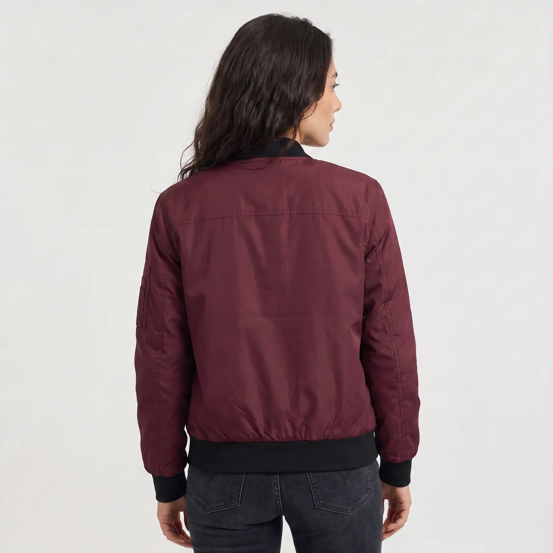 Veste style aviateur zippée