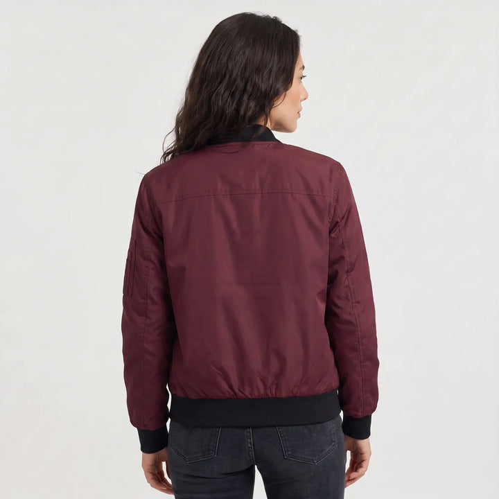 Veste style aviateur zippée