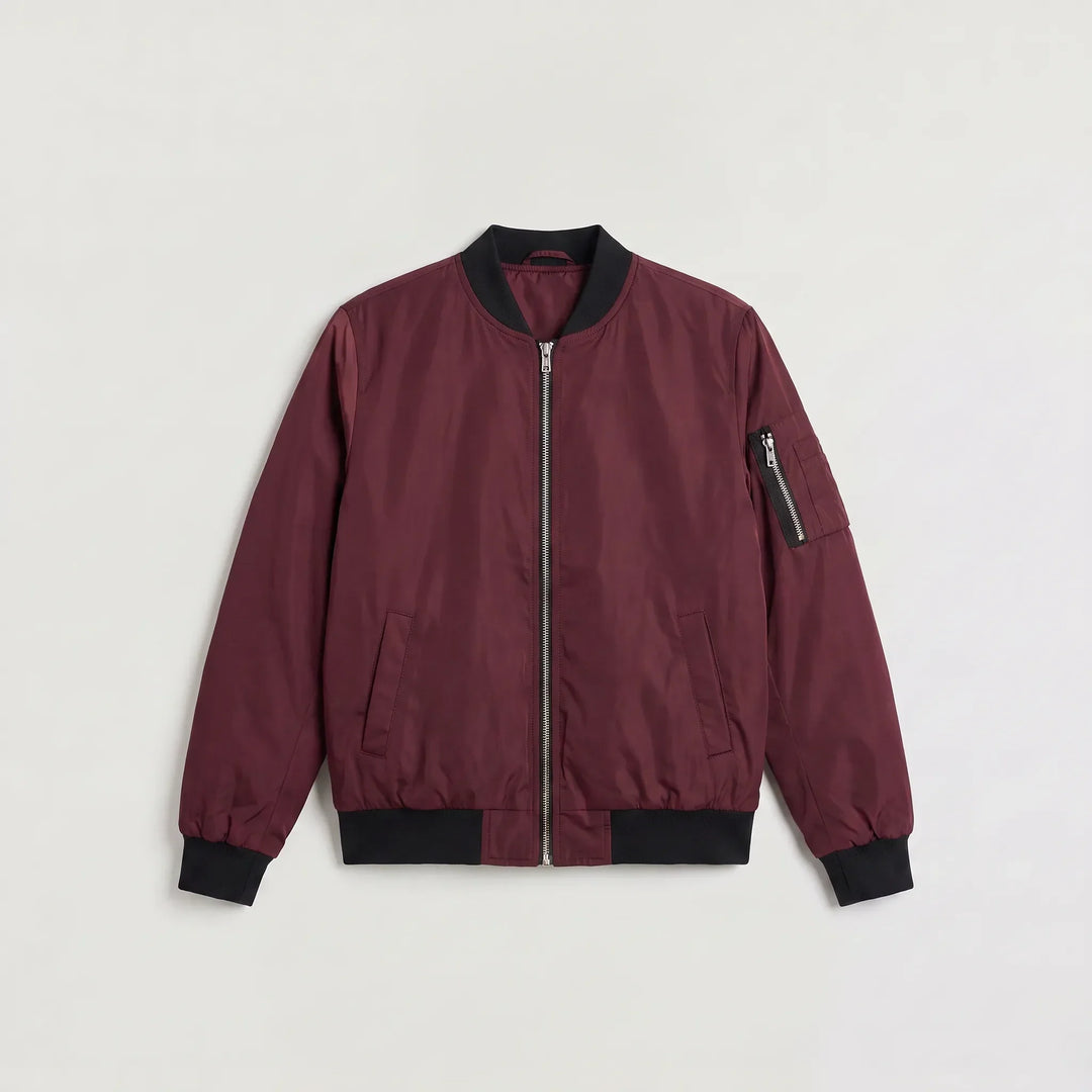 Veste style aviateur zippée