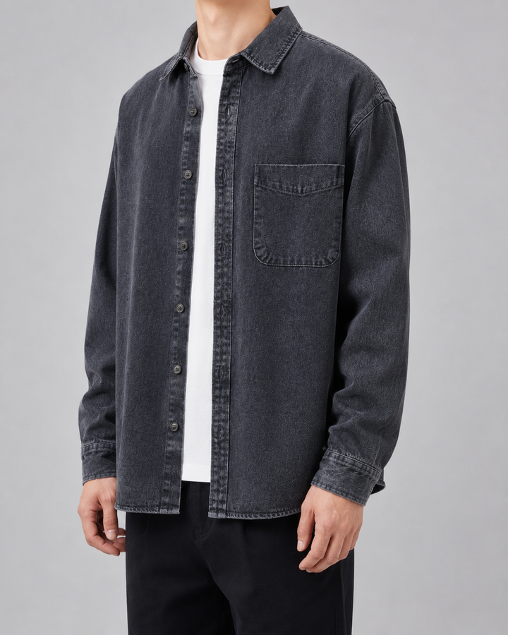 Veste Style Chemise Urbaine
