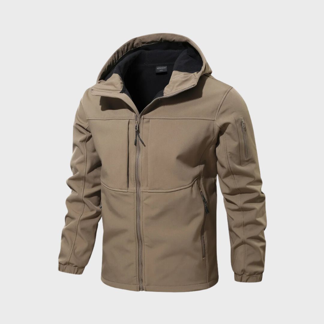 Veste Technique Homme à Capuche – Kaki