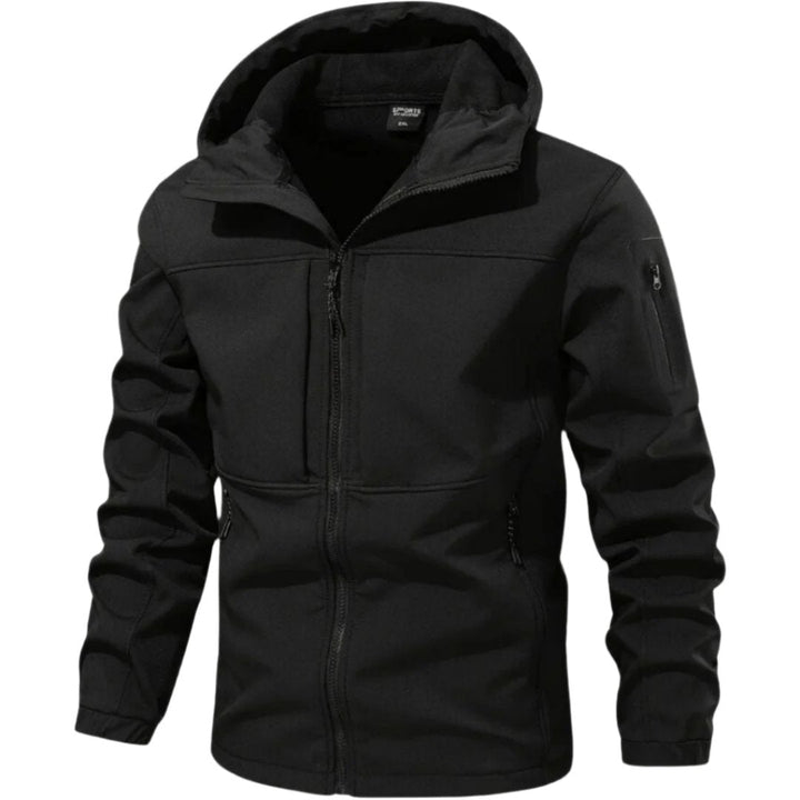 Veste Technique Homme à Capuche – Noir