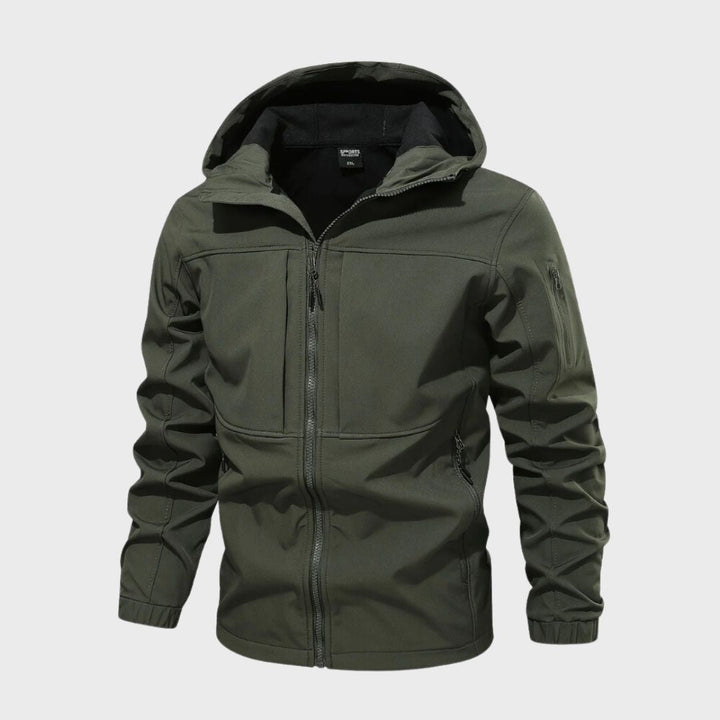 Veste Technique Homme à Capuche – Vert