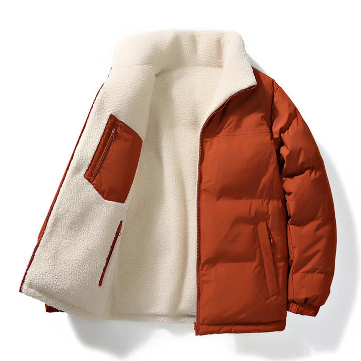 Veste Urbaine à Col Douillet – Ocre