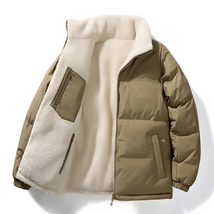 Veste Urbaine à Col Douillet – Vert Militaire Clair