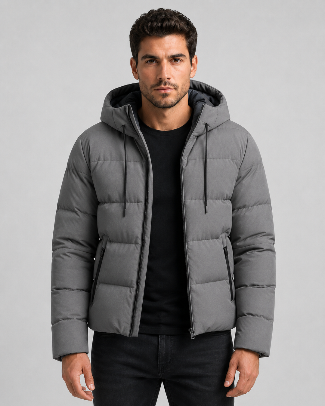 Veste Urbaine Matelassée – Gris