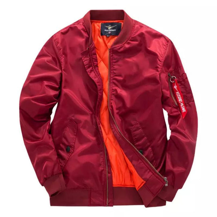 Veste Urbaine Style Aviateur – Rouge