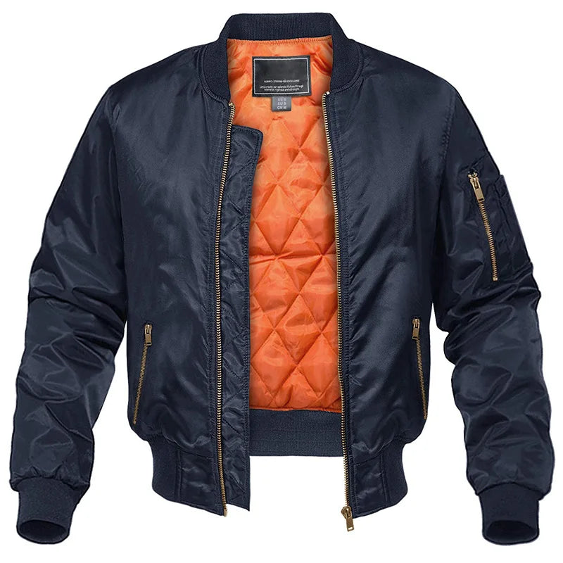 Veste Urbaine Style Aviateur – Bleu Marine