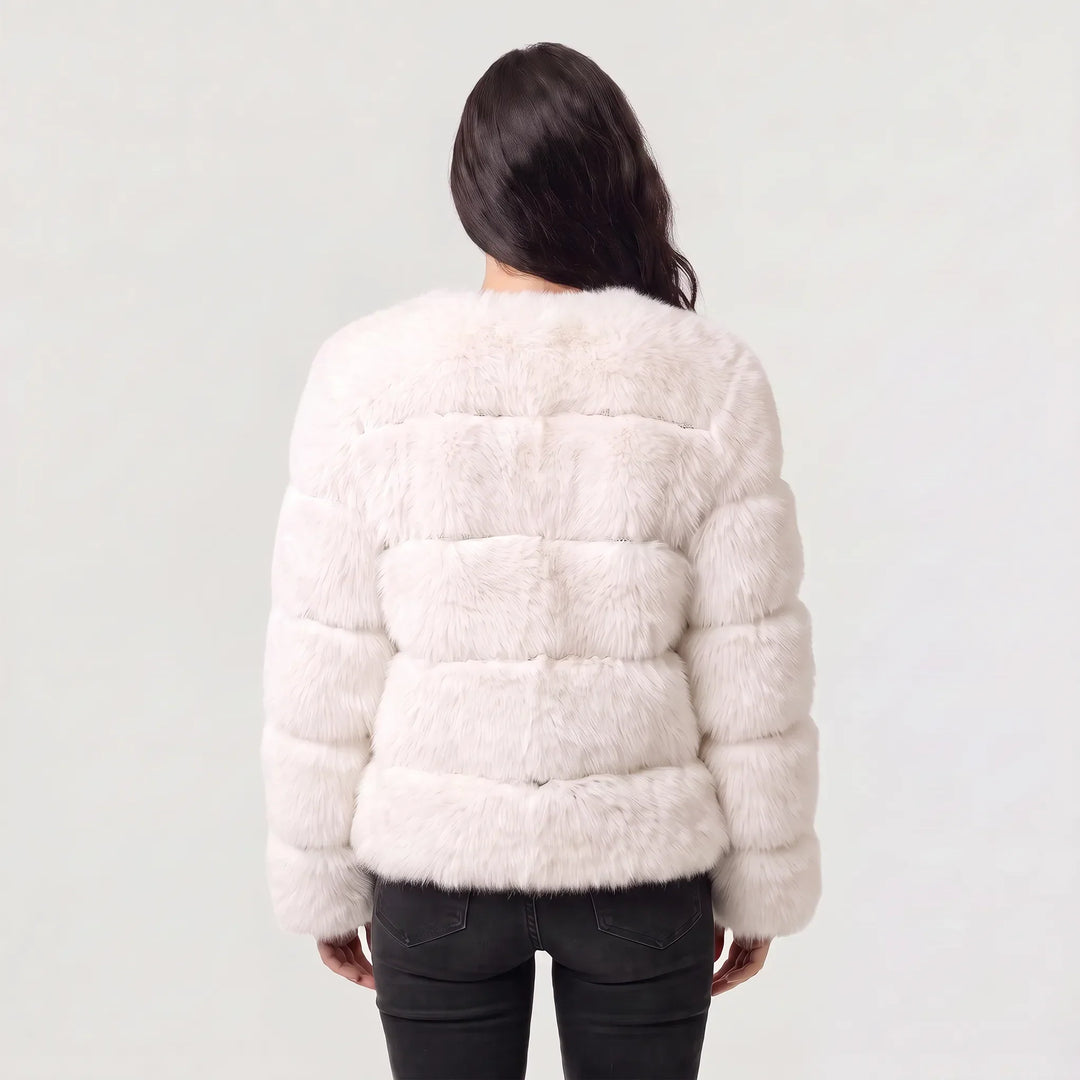 Veste Volumineuse à Bandes