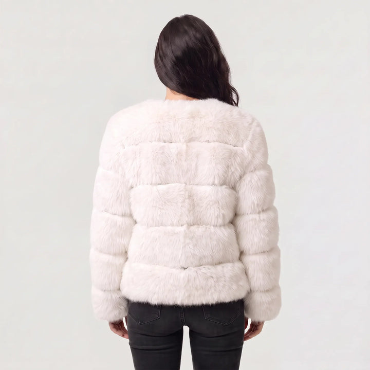 Veste Volumineuse à Bandes