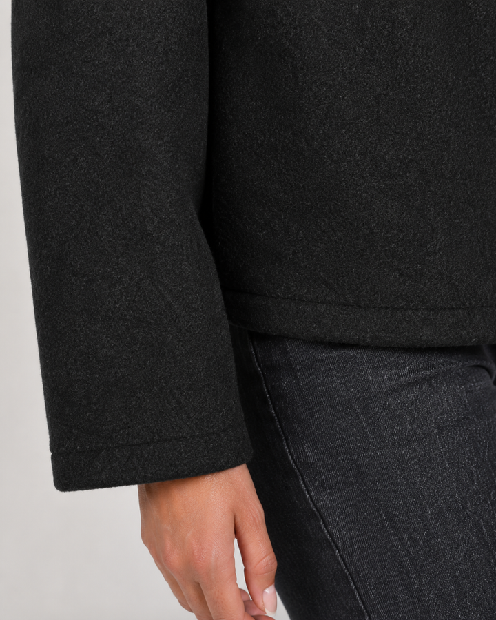 Veste Zippée à Col Classique