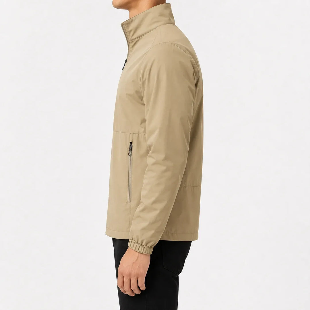 Veste Zippée à Col Montant