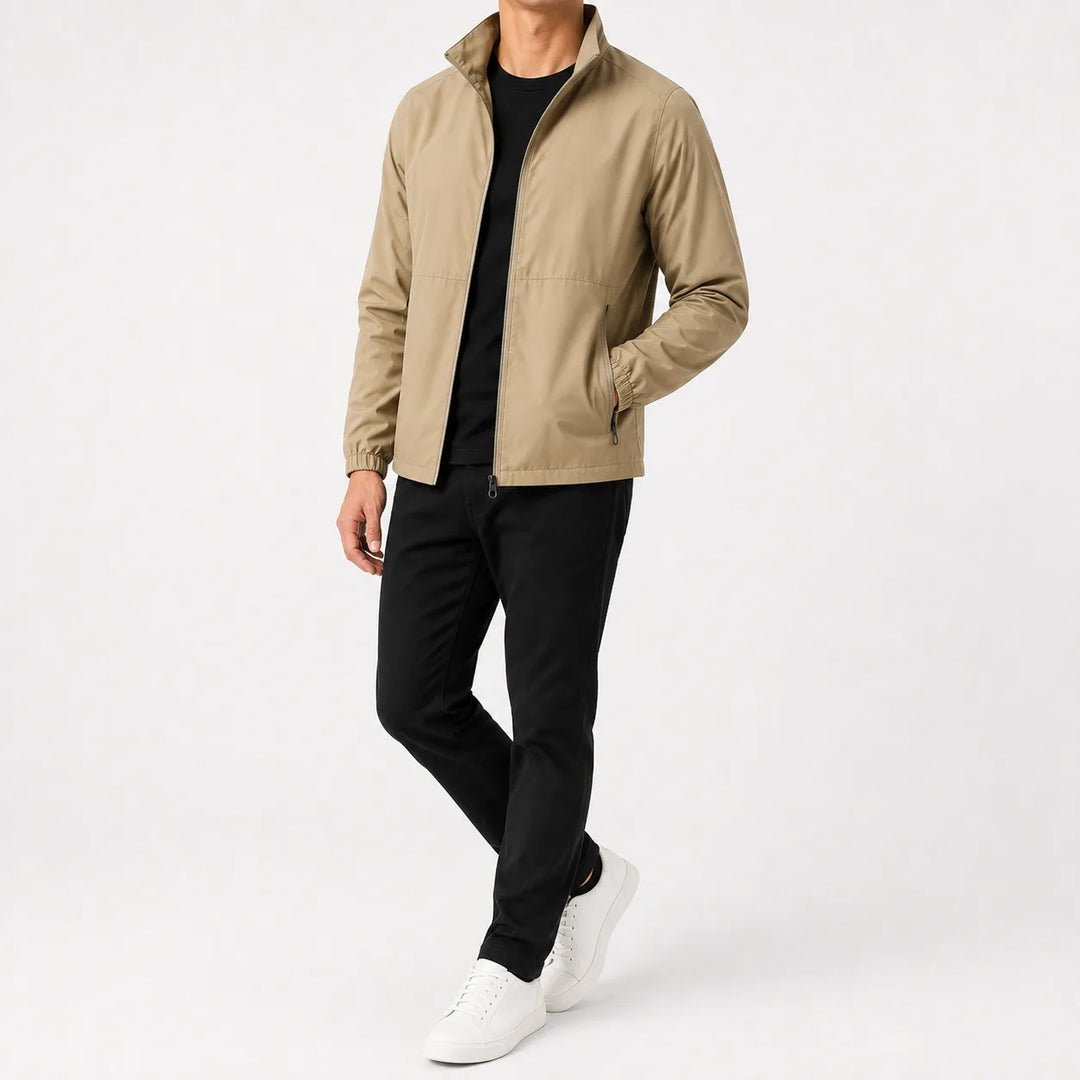 Veste Zippée à Col Montant